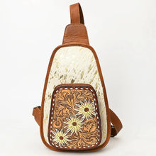 Load image into Gallery viewer, Shelby Hand Tooled Leather Sling Bag