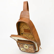 Load image into Gallery viewer, Shelby Hand Tooled Leather Sling Bag