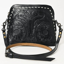 Load image into Gallery viewer, Buffalo Run Hand Tooled Leather Crossbody Purse