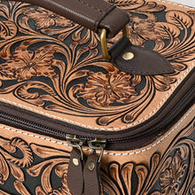Load image into Gallery viewer, Juniper Jewel Hand Tooled Leather Jewelry Box