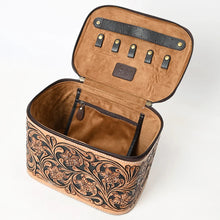 Load image into Gallery viewer, Juniper Jewel Hand Tooled Leather Jewelry Box
