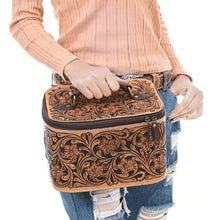 Load image into Gallery viewer, Juniper Jewel Hand Tooled Leather Jewelry Box