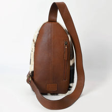 Load image into Gallery viewer, Western Wildflower Hand Tooled Leather Sling Bag