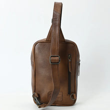 Load image into Gallery viewer, Roam Free Hand Tooled Leather Sling Bag