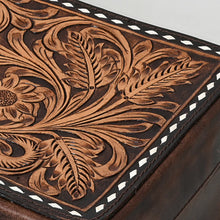 Load image into Gallery viewer, Trail Born Hand Tooled Leather Jewelry Box