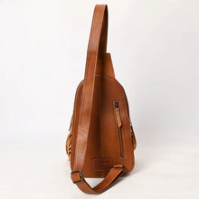 Load image into Gallery viewer, Mustang Belle Hand Tooled Leather Sling Bag