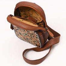 Load image into Gallery viewer, Prairie Wind Hand Tooled Leather Sling Bag