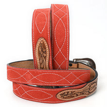 Load image into Gallery viewer, Desert Suede Hand Tooled Leather Belt