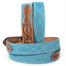 Load image into Gallery viewer, Desert Suede Hand Tooled Leather Belt