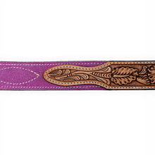 Load image into Gallery viewer, Desert Suede Hand Tooled Leather Belt