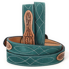Load image into Gallery viewer, Desert Suede Hand Tooled Leather Belt
