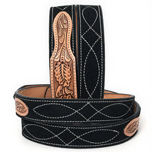 Load image into Gallery viewer, Desert Suede Hand Tooled Leather Belt