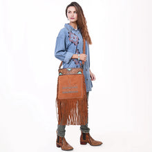Load image into Gallery viewer, Rodeo Roundup Suede Leather Crossbody Purse
