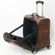 Load image into Gallery viewer, Birmingham Hand Tooled Leather Suitcase