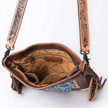 Load image into Gallery viewer, Nomad Hand Tooled Leather Crossbody Purse