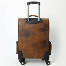 Load image into Gallery viewer, Nottingham Hand Tooled Leather Suitcase
