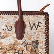 Load image into Gallery viewer, Branded Leather Shoulder Bag