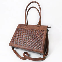 Load image into Gallery viewer, Country Woven Hand Tooled Leather Shoulder Bag