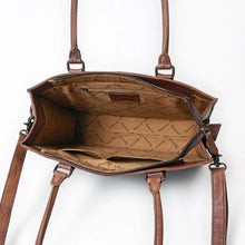 Load image into Gallery viewer, Country Woven Hand Tooled Leather Shoulder Bag