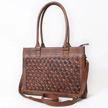 Load image into Gallery viewer, Country Woven Hand Tooled Leather Shoulder Bag