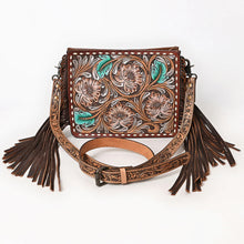 Load image into Gallery viewer, Outlaw Sunset Hand Tooled Leather Crossbody Purse