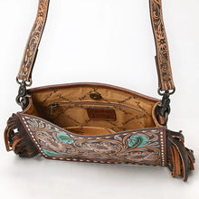 Load image into Gallery viewer, Outlaw Sunset Hand Tooled Leather Crossbody Purse