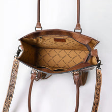 Load image into Gallery viewer, Desert Canyon Hand Tooled Leather Tote Bag