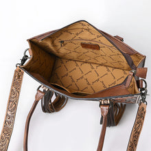 Load image into Gallery viewer, Bloomington Hand Tooled Leather Tote Bag