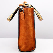 Load image into Gallery viewer, Sunset Butte Suede Leather Tote Bag