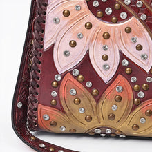 Load image into Gallery viewer, Silent Sonnet Hand Tooled Leather Shoulder Bag
