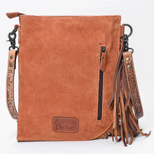 Load image into Gallery viewer, Somset Hand Tooled Leather Crossbody Purse