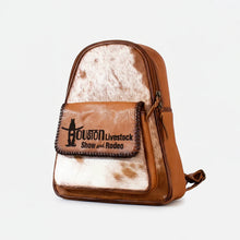 Load image into Gallery viewer, HLSR Genuine Leather Hair On Backpack