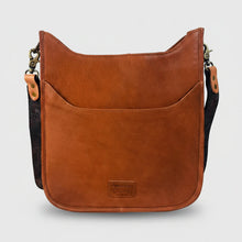 Load image into Gallery viewer, HLSR Genuine Leather Black Embroidered Crossbody Bag