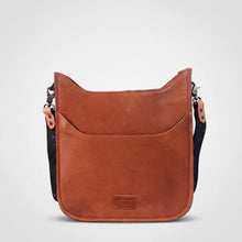 Load image into Gallery viewer, HLSR Genuine Leather White Embroidered Crossbody Bag