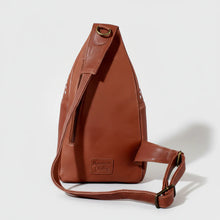 Load image into Gallery viewer, HLSR Genuine Leather White Embroidered Sling Bag