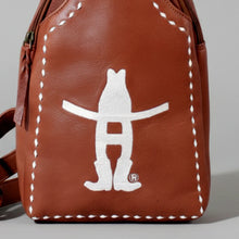 Load image into Gallery viewer, HLSR Genuine Leather White Embroidered Sling Bag