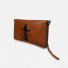 Load image into Gallery viewer, HLSR Genuine Leather Black Embroidered Wallet