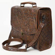 Load image into Gallery viewer, Broome Hand Tooled Leather Briefcase