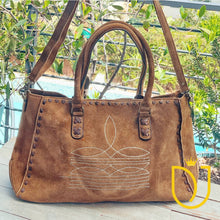 Load image into Gallery viewer, Whiskey Dawn Suede Leather Crossbody Purse