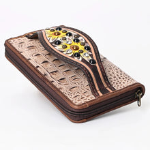 Load image into Gallery viewer, Daisy Coyote Embossed Leather Wallet
