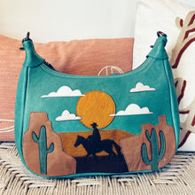 Load image into Gallery viewer, Headed West Western Leather Crossbody Purse