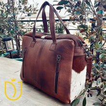 Load image into Gallery viewer, Hines Peak Western Leather Tote Bag