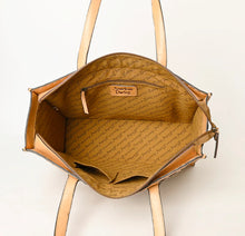Load image into Gallery viewer, Lone Star Hand Tooled Leather Tote Bag