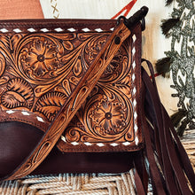 Load image into Gallery viewer, Rock Springs Western Leather Crossbody Purse