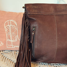 Load image into Gallery viewer, Longdale Western Leather Crossbody Purse