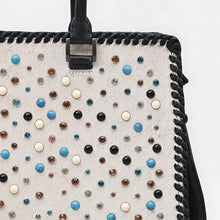 Load image into Gallery viewer, White Pearl Western Leather Shoulder Bag