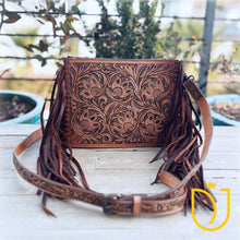 Load image into Gallery viewer, Western Legacy Hand Tooled Leather Crossbody Purse