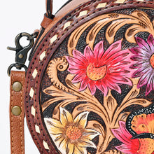 Load image into Gallery viewer, Spring Blooms Western Leather Canteen Purse