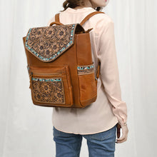 Load image into Gallery viewer, West Bend Western Leather Backpack