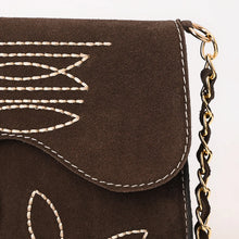 Load image into Gallery viewer, The Glory Suede Boot Stitch Purse